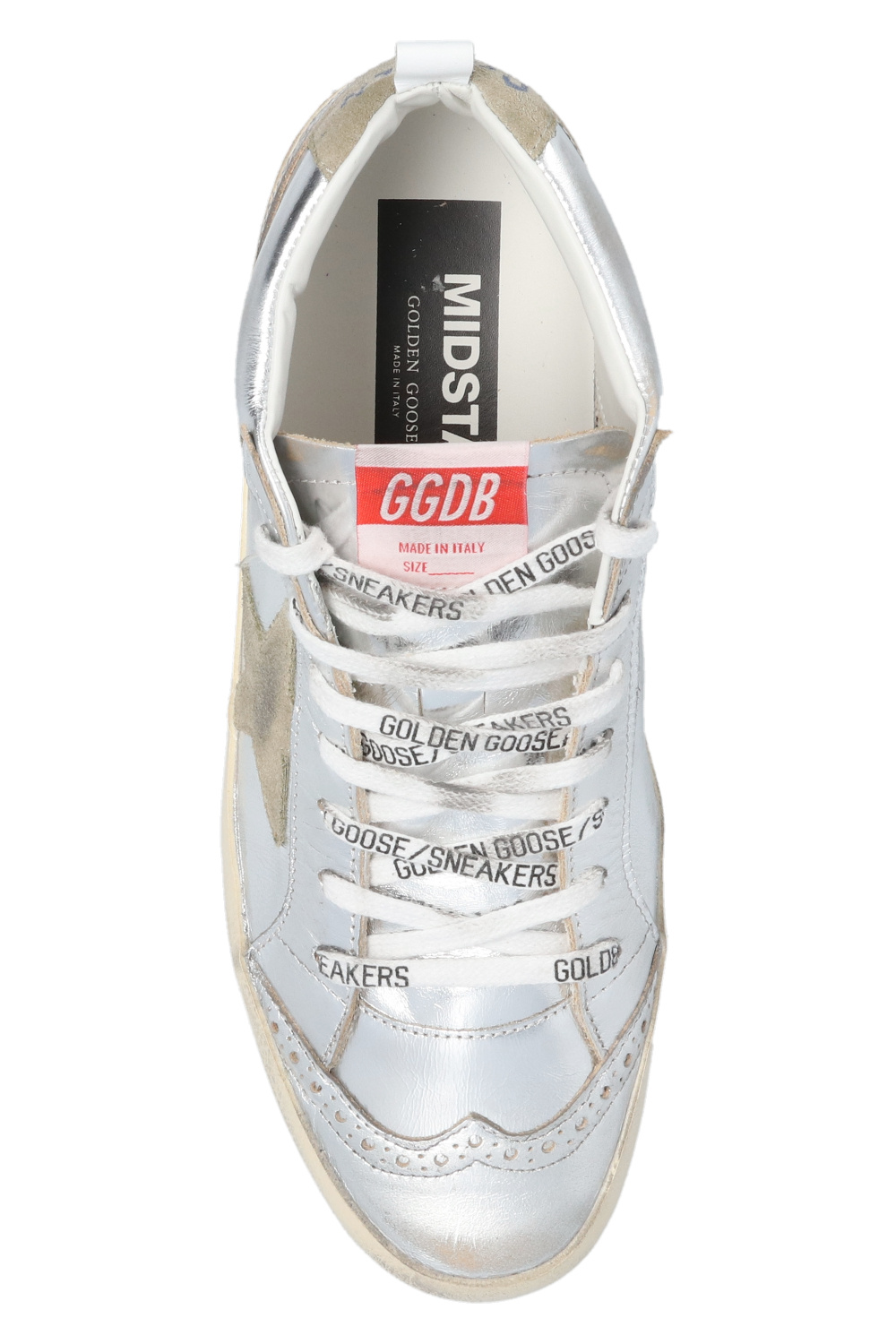 Silver 'Mid Star Classic' high-top sneakers Golden Goose
